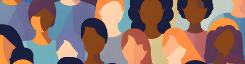 Diversity and inclusion poster. AI generated illustration.