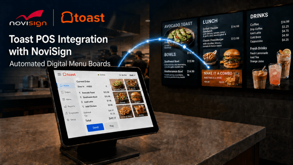 NoviSign x Toast Collab